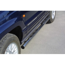 Praguri Laterale, Misutonida 4x4 Grand Footboard cu Treaptă din Cauciuc, Culoare Negru, Jeep Grand Cherokee 1999 - 2005 - EDK.ro