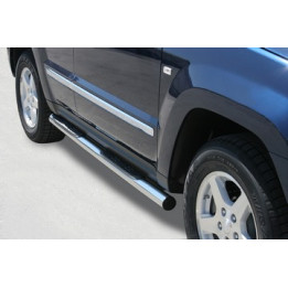Side Steps, Misutonida 4x4 Grand Footboard with Rubber Step, Color Silver, Jeep Grand Cherokee - EDK.ro