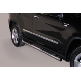 Side Steps, Misutonida 4x4 Grand Footboard with Rubber Step, Color Black, Jeep Grand Cherokee - EDK.ro