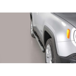 Praguri Laterale, Misutonida 4x4 Grand Footboard cu Treaptă din Cauciuc, Culoare Argintiu, Jeep Renegade - EDK.ro