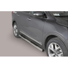 Praguri Laterale, Misutonida 4x4 Grand Pedana cu Treaptă din Cauciuc, Culoare Negru, Kia Sorento 2015 - 2018 - EDK.ro
