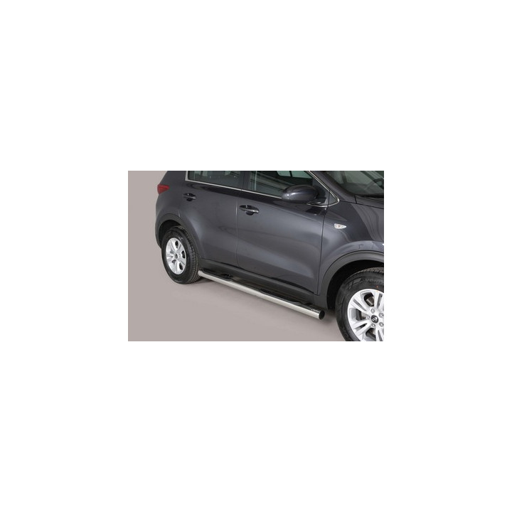 Praguri Laterale, Misutonida 4x4 Grand Pedana cu Treaptă din Cauciuc, Culoare Negru, Kia Sportage - EDK.ro