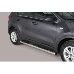 Praguri Laterale, Misutonida 4x4 Grand Footboard cu Treaptă din Cauciuc, Culoare Negru, Kia Sportage - EDK.ro