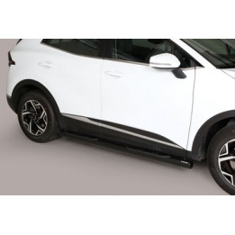 Side Steps, Misutonida 4x4 Grand Pedana with Rubber Step, Color Black, Kia Sportage 2022 - Present - EDK.ro