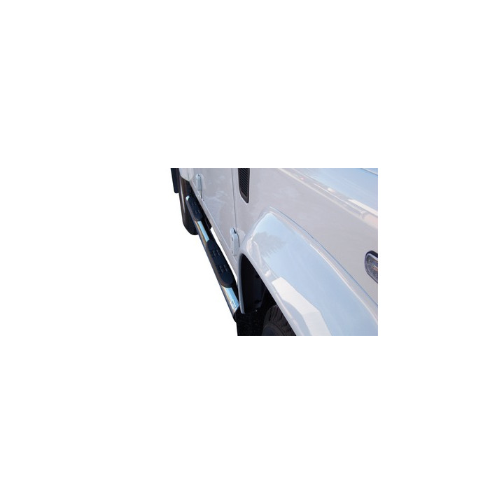 Praguri Laterale, Misutonida 4x4 Grand Pedana cu Treaptă din Cauciuc, Culoare Negru, Land Rover Defender 90 2010 - 2016 - EDK.ro