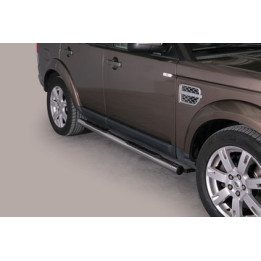 Side Steps, Misutonida 4x4 Grand Footboard with Rubber Step, Color Silver, Land Rover Discovery 4 - EDK.ro