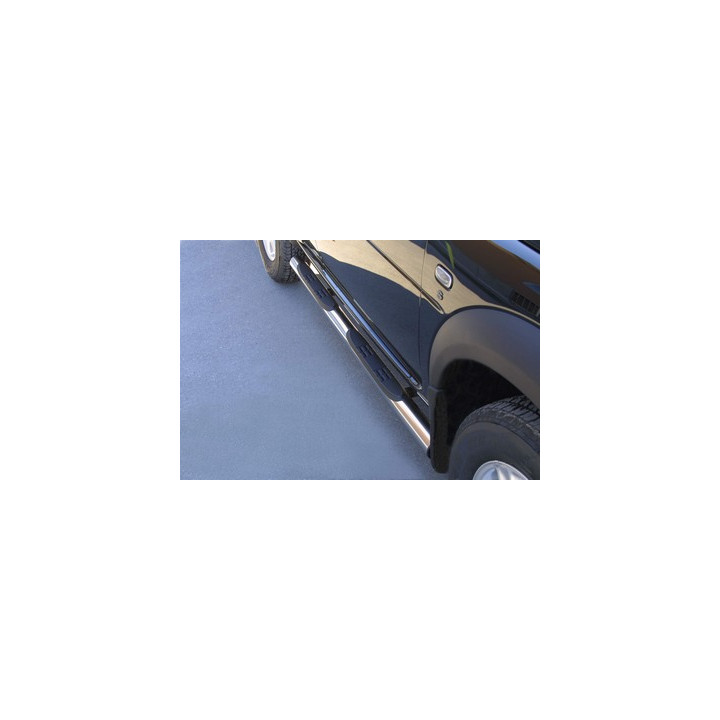Praguri Laterale, Misutonida 4x4 Grand Footboard cu Treaptă din Cauciuc, Culoare Negru, Land Rover Freelander 2004 - 2007 - EDK.