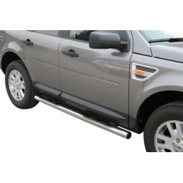 Side Steps, Misutonida 4x4 Grand Pedana with Rubber Step, Color Black, Land Rover Freelander 2008 - 2014 - EDK.ro