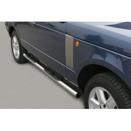 Side Steps, Misutonida 4x4 Grand Pedana with Rubber Step, Color Silver, Land Rover Range Rover - EDK.ro