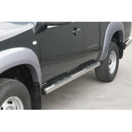 Praguri Laterale, Misutonida 4x4 Grand Footboard cu Treaptă din Cauciuc, Culoare Argintiu, Mazda BT-50 - EDK.ro