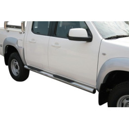 Praguri Laterale, Misutonida 4x4 Grand Footboard cu Treaptă din Cauciuc, Culoare Negru, Mazda BT-50 - EDK.ro