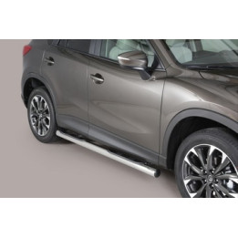 Side Steps, Misutonida 4x4 Grand Footboard with Rubber Step, Color Black, Mazda CX5 - EDK.ro