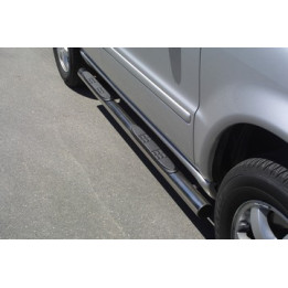 Side Steps, Misutonida 4x4 Grand Pedana with Rubber Step, Color Black, Mercedes-Benz M-Class 2002 - 2005 - EDK.ro