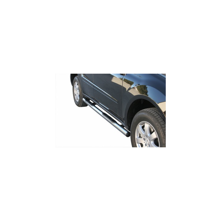 Side Steps, Misutonida 4x4 Grand Footboard with Rubber Step, Color Silver, Mercedes-Benz ML - EDK.ro