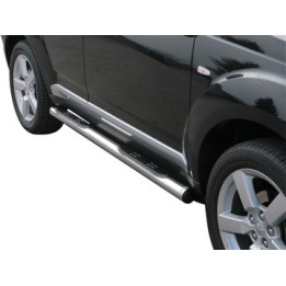 Side Steps, Misutonida 4x4 Grand Footboard with Rubber Step, Color Silver, Mitsubishi Outlander - EDK.ro