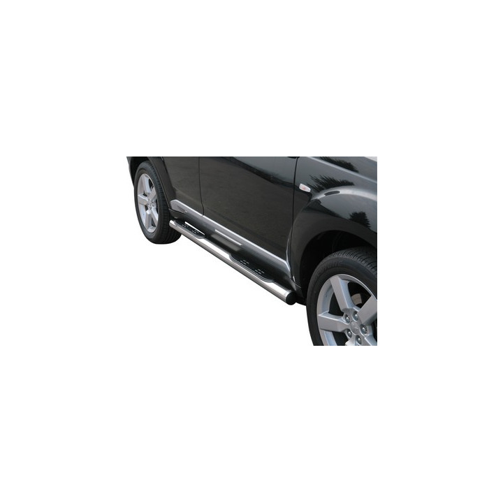Praguri Laterale, Misutonida 4x4 Grand Footboard cu Treaptă din Cauciuc, Culoare Argintiu, Mitsubishi Outlander - EDK.ro