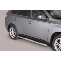 Praguri Laterale, Misutonida 4x4 Grand Footboard cu Treaptă din Cauciuc, Culoare Negru, Mitsubishi Outlander - EDK.ro