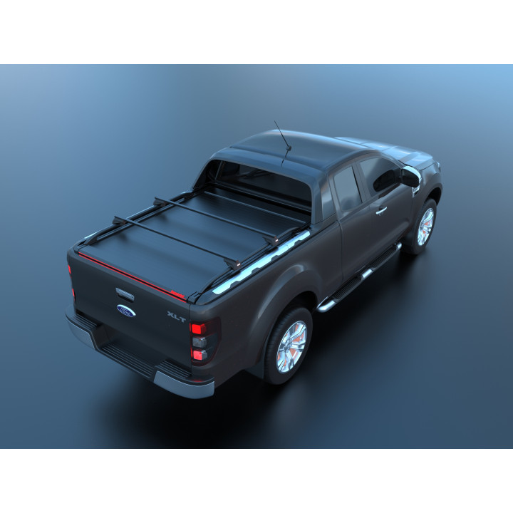 Manual Roll Top Tonneau Bed Cover, Tessera 4x4 Roll+, Ford Ranger Wildtrak Extra Cab 2012 - 2022 - EDK.ro