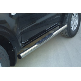 Praguri Laterale, Misutonida 4x4 Grand Pedana cu Treaptă din Cauciuc, Culoare Argintiu, Mitsubishi Pajero 2000 - 2006 - EDK.ro