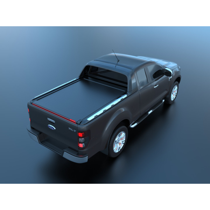 Manual Roll Top Tonneau Bed Cover, Tessera 4x4 Roll+, Ford Ranger Wildtrak Extra Cab 2012 - 2022 - EDK.ro