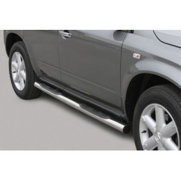 Praguri Laterale, Misutonida 4x4 Grand Pedana cu Treaptă din Cauciuc, Culoare Argintiu, Nissan Murano - EDK.ro