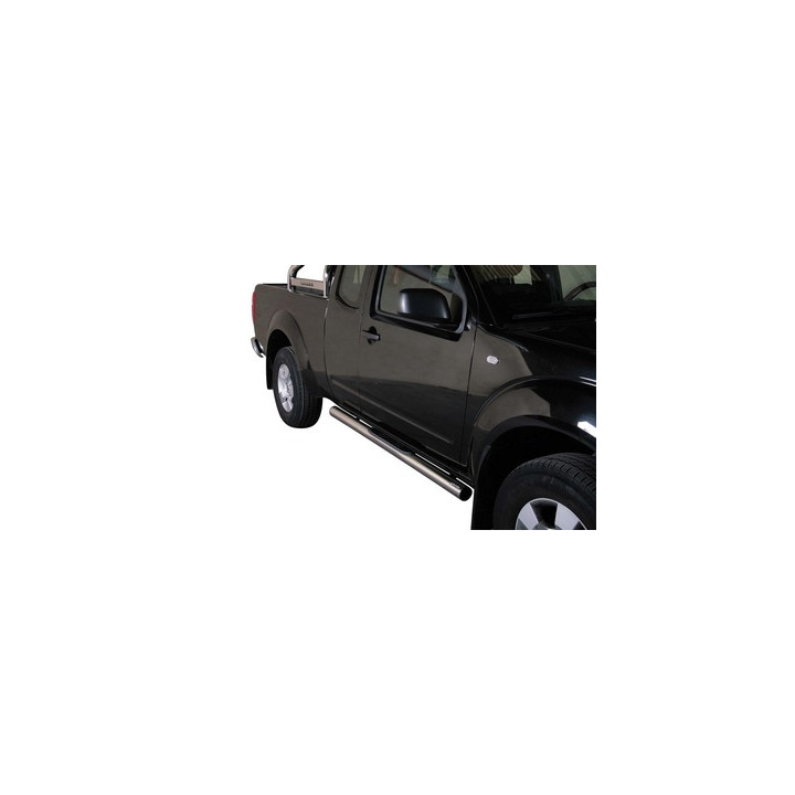 Side Steps, Misutonida 4x4 Grand Footboard with Rubber Step, Color Black, Nissan Navara 2005 - 2010 - EDK.ro