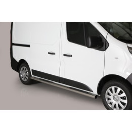Praguri Laterale, Misutonida 4x4 Grand Footboard cu Treaptă din Cauciuc, Culoare Argintiu, Nissan NV300 2017 - Prezent - EDK.ro