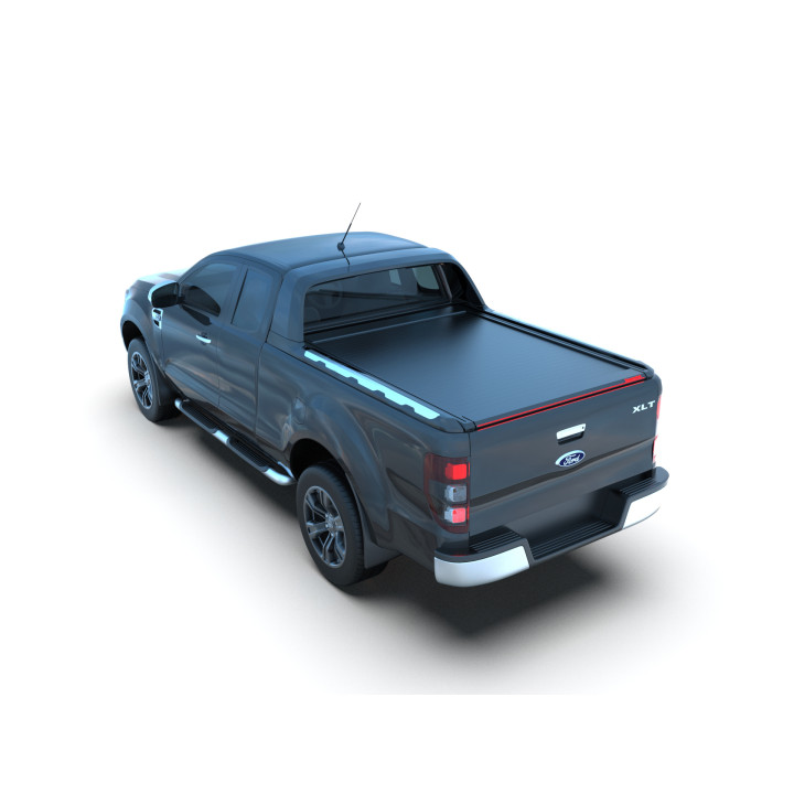 Manual Roll Top Tonneau Bed Cover, Tessera 4x4 Roll+, Ford Ranger Wildtrak Extra Cab 2012 - 2022 - EDK.ro