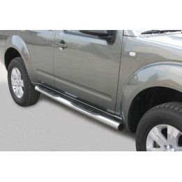 Side Steps, Misutonida 4x4 Grand Footboard with Rubber Step, Color Silver, Nissan Pathfinder - EDK.ro