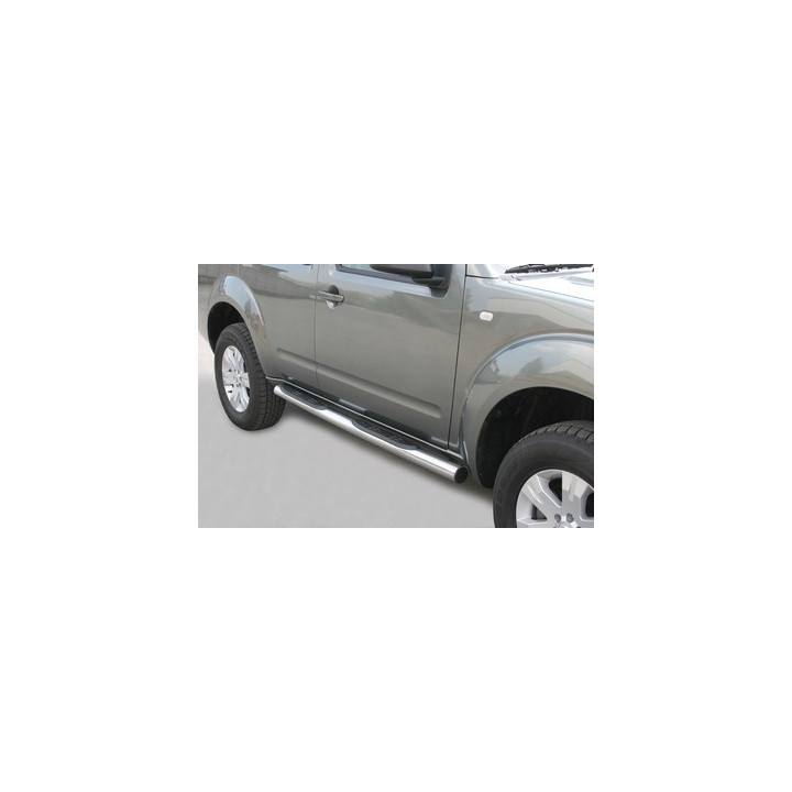 Side Steps, Misutonida 4x4 Grand Footboard with Rubber Step, Color Silver, Nissan Pathfinder - EDK.ro