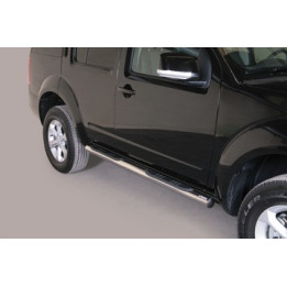 Side Steps, Misutonida 4x4 Grand Pedana with Rubber Step, Color Silver, Nissan Pathfinder - EDK.ro