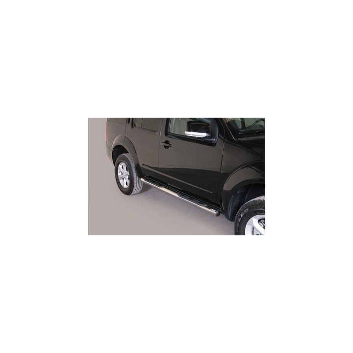 Praguri Laterale, Misutonida 4x4 Grand Pedana cu Treaptă din Cauciuc, Culoare Negru, Nissan Pathfinder - EDK.ro