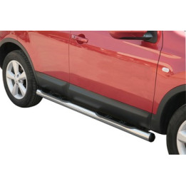 Side Steps, Misutonida 4x4 Grand Pedana with Rubber Step, Color Silver, Nissan Qashqai 2007 - 2010 - EDK.ro