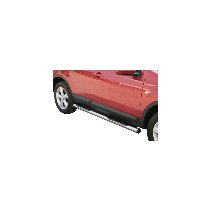 Praguri Laterale, Misutonida 4x4 Grand Pedana cu Treaptă din Cauciuc, Culoare Argintiu, Nissan Qashqai - EDK.ro