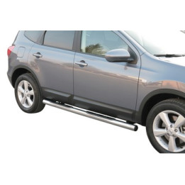 Side Steps, Misutonida 4x4 Grand Pedana with Rubber Step, Color Silver, Nissan Qashqai - EDK.ro