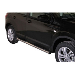 Praguri Laterale, Misutonida 4x4 Grand Pedana cu Treaptă din Cauciuc, Culoare Negru, Nissan Qashqai - EDK.ro