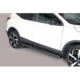 Side Steps, Misutonida 4x4 Grand Pedana with Rubber Step, Color Black, Nissan Qashqai - EDK.ro