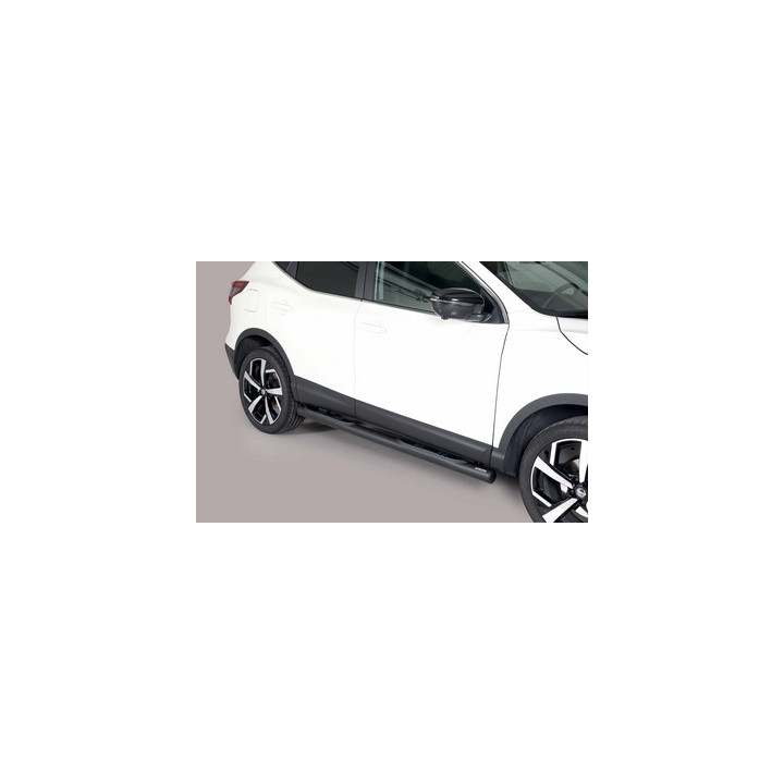Side Steps, Misutonida 4x4 Grand Pedana with Rubber Step, Color Black, Nissan Qashqai - EDK.ro