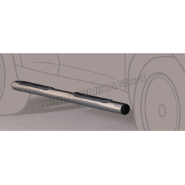 Side Steps, Misutonida 4x4 Grand Footboard with Rubber Step, Color Silver, Nissan Terrano 2002 - 2007 - EDK.ro