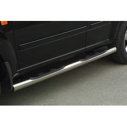 Side Steps, Misutonida 4x4 Grand Footboard with Rubber Step, Color Silver, Nissan X-Trail 2004 - 2007 - EDK.ro