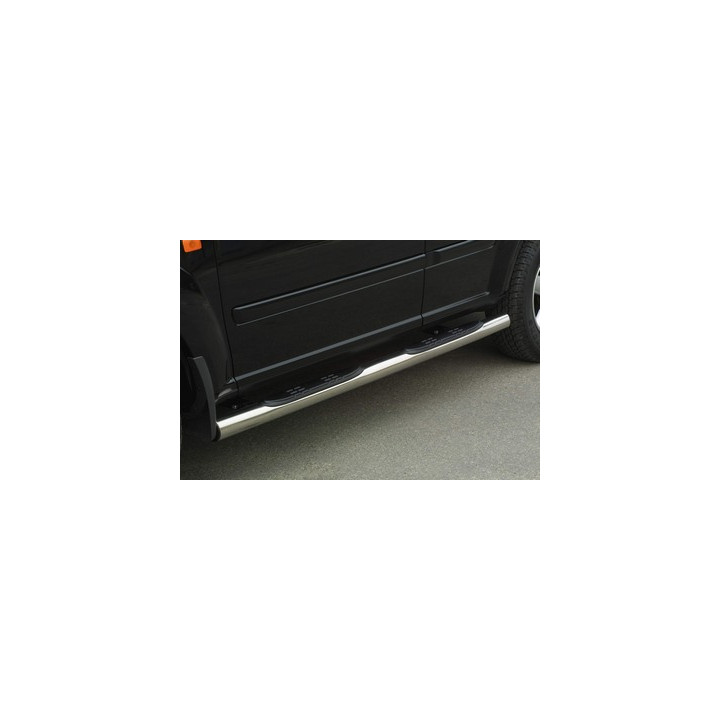 Side Steps, Misutonida 4x4 Grand Footboard with Rubber Step, Color Silver, Nissan X-Trail - EDK.ro