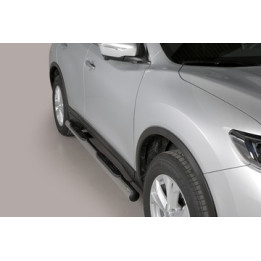 Side Steps, Misutonida 4x4 Grand Footboard with Rubber Step, Color Black, Nissan X-Trail 2015 - 2017 - EDK.ro