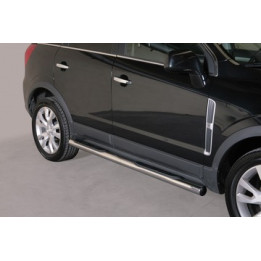 Side Steps, Misutonida 4x4 Grand Pedana with Rubber Step, Color Silver, Opel Antara - EDK.ro