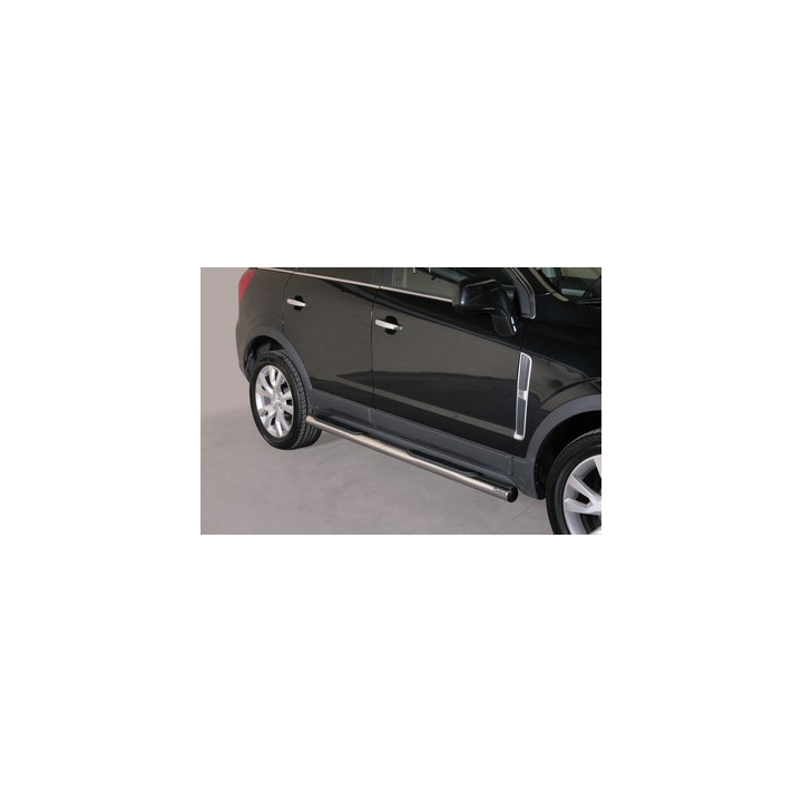 Side Steps, Misutonida 4x4 Grand Pedana with Rubber Step, Color Black, Opel Antara - EDK.ro