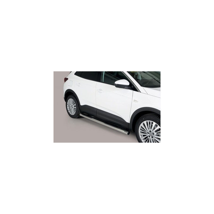 Side Steps, Misutonida 4x4 Grand Footboard with Rubber Step, Color Black, Opel Grandland X - EDK.ro