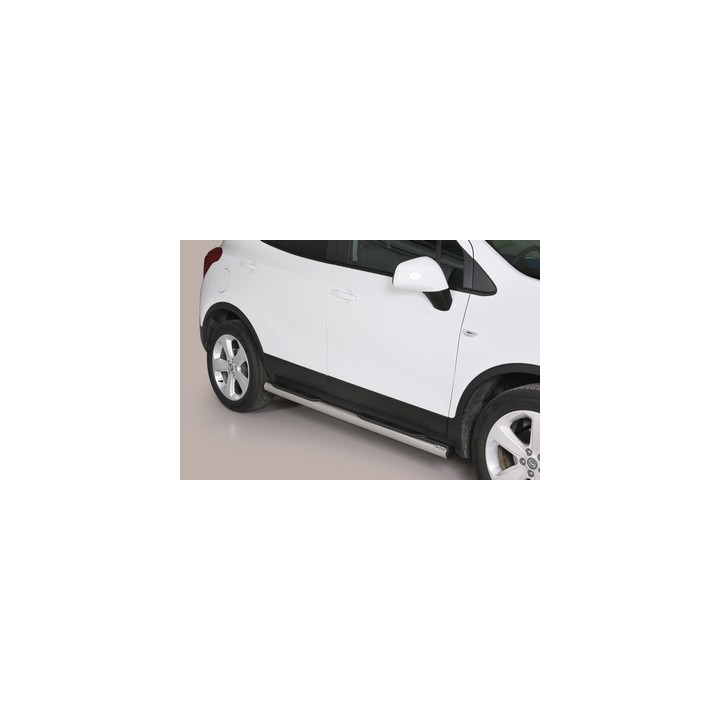 Side Steps, Misutonida 4x4 Grand Pedana with Rubber Step, Color Black, Opel Mokka - EDK.ro