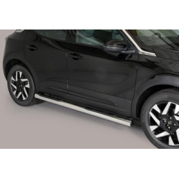 Praguri Laterale, Misutonida 4x4 Grand Pedana cu Treaptă din Cauciuc, Culoare Argintiu, Opel Mokka - EDK.ro