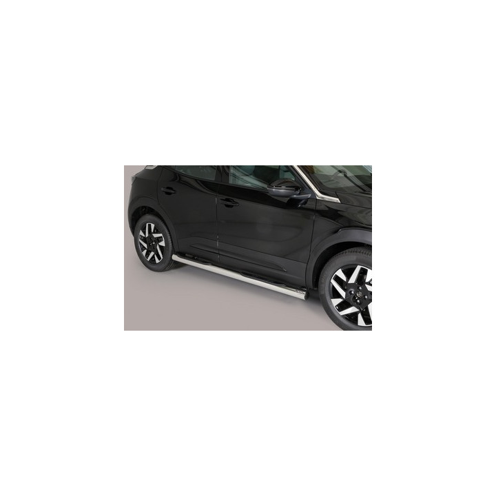 Side Steps, Misutonida 4x4 Grand Pedana with Rubber Step, Color Black, Opel Mokka - EDK.ro