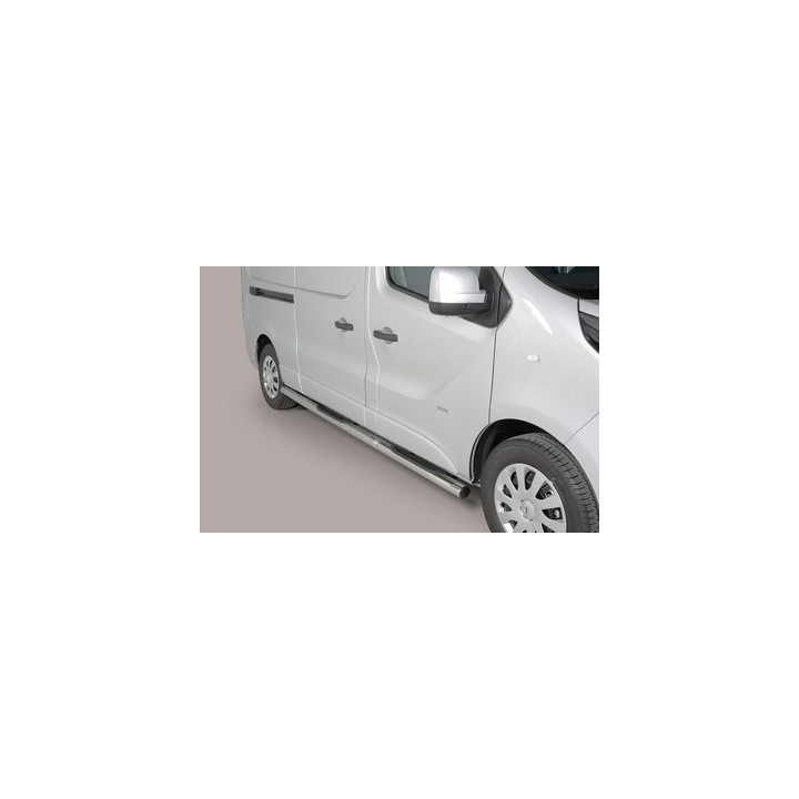 Side Steps, Misutonida 4x4 Grand Pedana with Rubber Step, Color Silver, Opel Vivaro 2014 - 2018 - EDK.ro