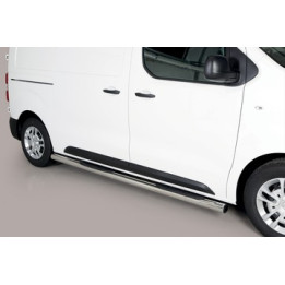 Praguri Laterale, Misutonida 4x4 Grand Pedana cu Treaptă din Cauciuc, Culoare Argintiu, Opel Vivaro 2019 - Prezent - EDK.ro
